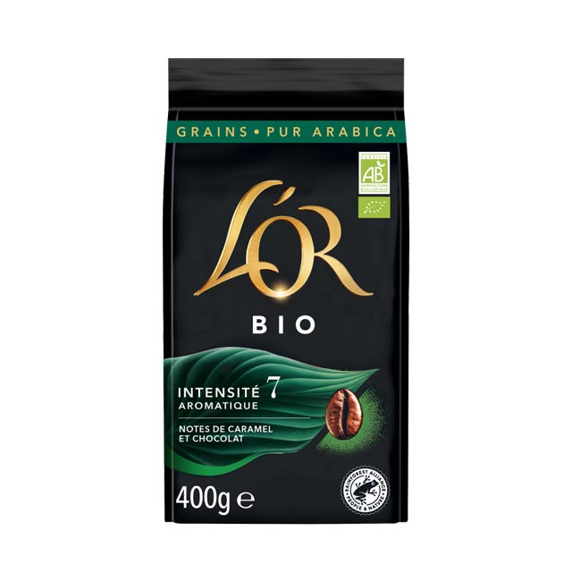 Café en grain L'OR Bio 400g