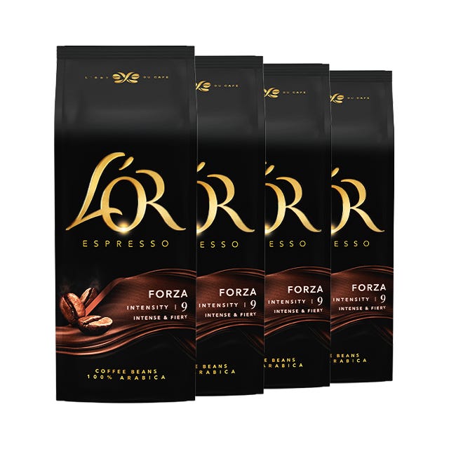 CAFÉ EN GRAINS L'OR FORZA – 4x 500g