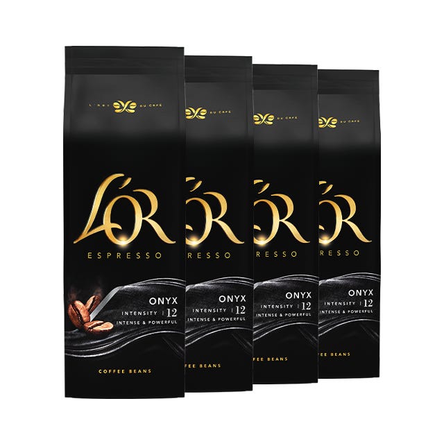 CAFÉ EN GRAINS L'OR ONYX – 4x 500g