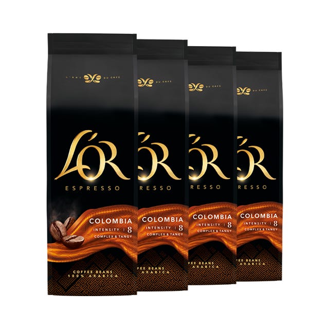 CAFÉ EN GRAINS L'OR COLOMBIA – 4x 500g