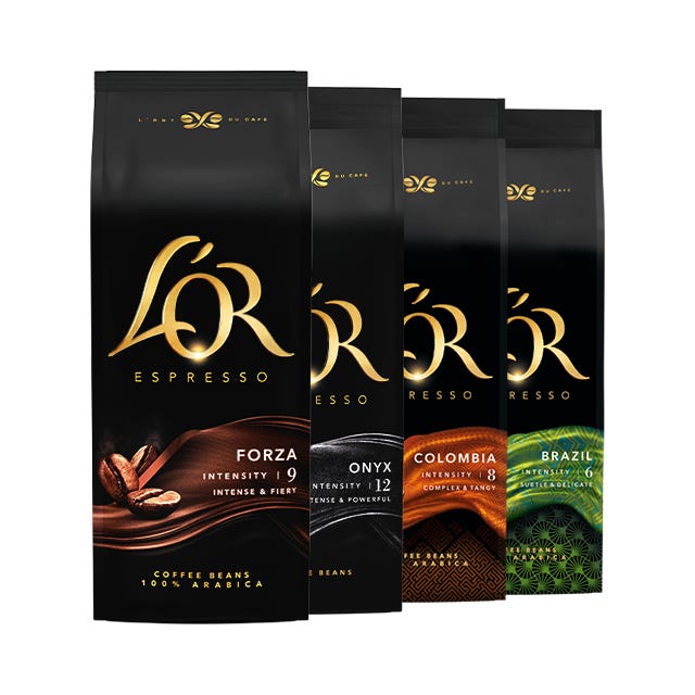 ASSORTIMENT CAFÉ EN GRAINS L'OR – 4x 500g