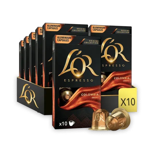 L’OR Espresso Colombia – Lot de 100 Capsules