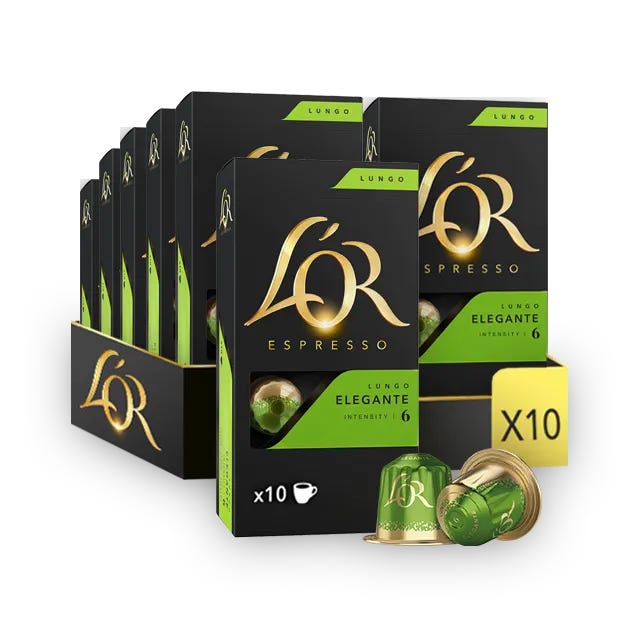 L’OR Espresso Elegante – Lot de 100 Capsules