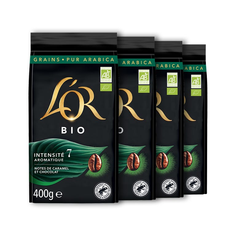 Café en Grain L'OR BIO - 4x 400g 