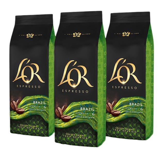 Café L'OR grano Brazil - 3x 500g