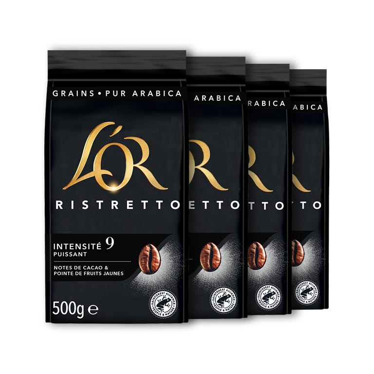 Café en Grain L'OR Ristretto - 4x 500g