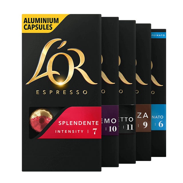 Selectie van espresso's