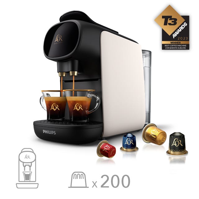 Free Machine + 200 capsules - L'OR Barista Sublime